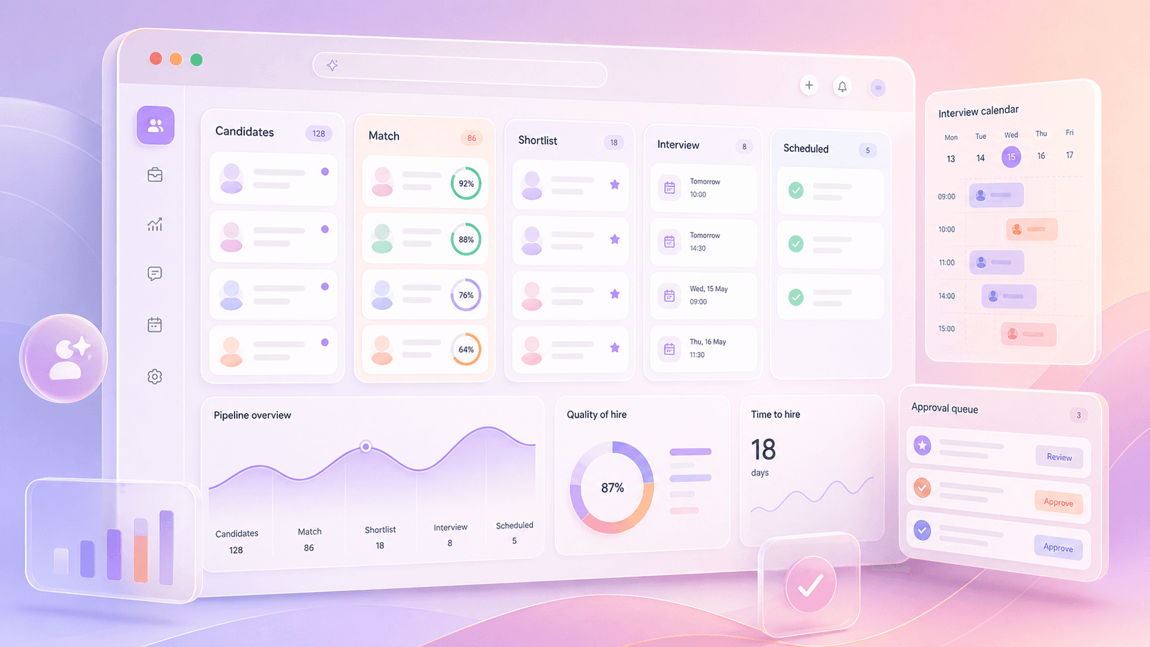 Maya AI-recruitment agent interface